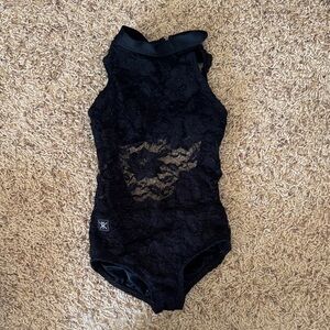 Black Lace Kids Leotard
